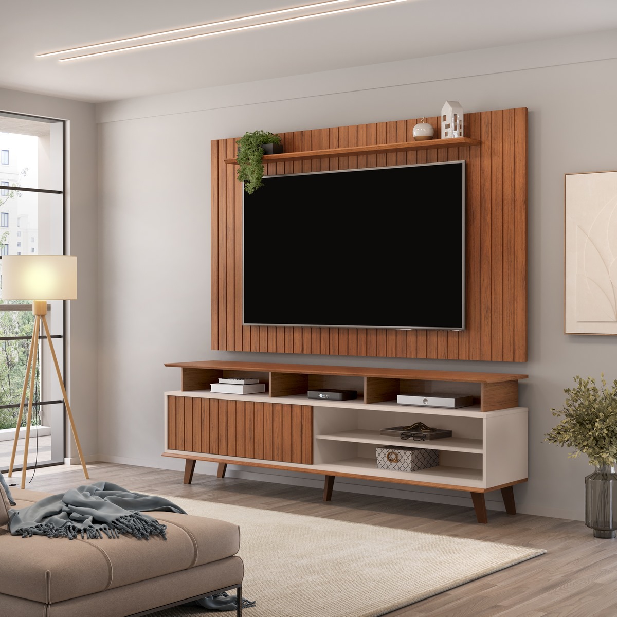 Foto do produto Rack Flow + Painel Lume