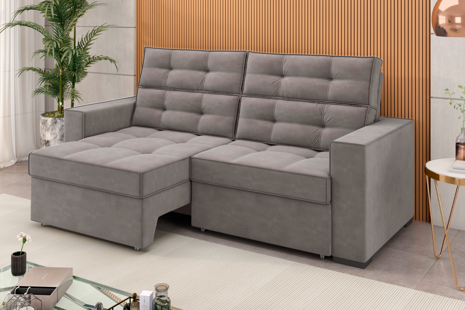 Foto do produto Sofa Berlim 2,00m Retratil e Reclinavel